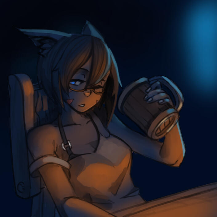 Aayla Drinking